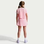 Skort Dri-FIT de tiro alto para niña talla grande Nike One