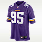 Jersey Nike de la NFL Game para hombre Caleb Banks Minnesota Vikings