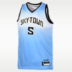 Jersey Nike WNBA Swingman para niñas talla grande Angel Reese Chicago Sky Rebel Edition
