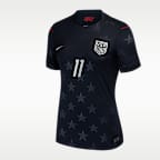 Jersey de futbol Nike Dri-FIT de Brenden Aaronson del USMNT visitante 2026 Stadium para mujer