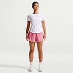 Nike Tempo Flow Swoosh Women's Dri-FIT Mid-Rise Brief-Lined Running Shorts