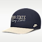 Gorra universitaria Nike Dri-FIT ajustable para hombre Penn State Legacy Script