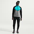 Casaco de lã cardada Windrunner com fecho completo Nike Tech para homem
