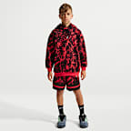 Sudadera con gorro de básquetbol oversized Club Fleece para niños Ja