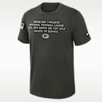 Green Bay Packers Salute to Service Slub Men's Nike Dri-FIT NFL T-Shirt