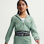 Nike Pro Fleece Big Kids' (Girls') Dri-FIT Full-Zip Hoodie