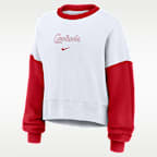 St. Louis Cardinals Primary Women's Nike MLB Pullover Crew