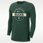 Milwaukee Bucks Men's Nike NBA Practice Long-Sleeve T-Shirt