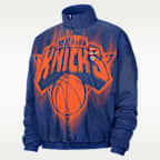 New York Knicks Nike Standard Issue Chaqueta de baloncesto de tejido Woven - Hombre