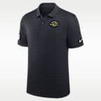 Los Angeles Rams Rivalries Collection Sideline Victory Striped Men's Nike Dri-FIT NFL Polo