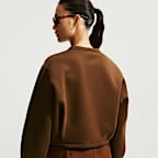 Haut oversize à manches longues Nike Article Fleece pour femme