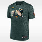 Playera Nike Dri-FIT de la MLB para hombre Baltimore Orioles City Connect Velocity