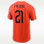 Frenkie De Jong Netherlands Men's Nike Soccer T-Shirt