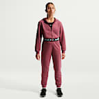 Sweat à capuche et zip Dri-FIT Nike Pro Fleece pour ado (fille)