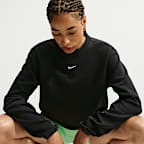 Nike Studio Fleece Sport Women's Dri-FIT Crew-Neck Sweatshirt