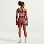 Nike One Pantalón corto de 8 cm con talle medio y diseño 2 en 1 Dri-FIT - Mujer