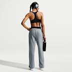 Nike Studio Fleece Sport Women's Dri-FIT Mid-Rise Open-Hem Pants