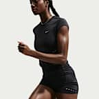 Playera de correr de manga corta Dri-FIT cropped sin costuras para mujer Nike Swift