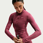 Nike One Fitted Dri-FIT-Jacke mit durchgehendem Reißverschluss für Damen