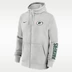 Green Bay Packers Club Men's Nike NFL Full-Zip Hoodie