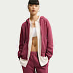 Sweat à capuche zippé Nike Studio Fleece Medium Weight pour femme