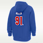 Sudadera con gorro sin cierre para hombre Clayton Keller Nike USA Olympic Team 2026 "Gold Medal"