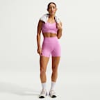 Bra deportivo de media sujeción sin almohadilla para mujer Nike Swoosh