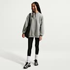 Nike Sportswear Studio Big Kids' (Girls') Oversized Crew-Neck Sweatshirt