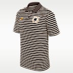 San Diego Padres Cooperstown Striped Victory Men's Nike Dri-FIT MLB Polo