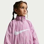 Chamarra de tejido Woven para niños talla pequeña Nike Club