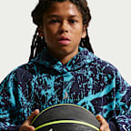 Sudadera con gorro de básquetbol oversized Club Fleece para niños Ja