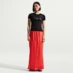 나이키 스포츠웨어 칠 니트 여성 모드 크롭 티셔츠