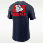 Playera universitaria Nike Dri-FIT para hombre Gonzaga Half-Court Basketball
