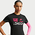 Nike Swift After Dark Tour Dri-FIT hardlooptop met korte mouwen voor dames