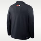 Detroit Tigers Authentic Collection Men's Nike Dri-FIT MLB 1/2-Zip Long-Sleeve Top