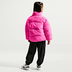 Nike Little Kids' Quilted Faux Fur Jacket