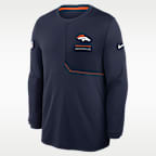 Denver Broncos Sideline Coach Men's Nike Dri-FIT NFL Long-Sleeve Top