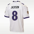 Lamar Jackson Baltimore Ravens Big Kids' Game Jersey