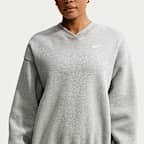Nike Studio Fleece Medium Weight Women's Oversized V-Neck Top