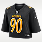 T.J. Watt Pittsburgh Steelers Women's Nike NFL Cropped Tundra Game Jersey