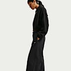 Pants de tiro medio y pierna amplia para mujer Nike Studio Fleece Medium-Weight Plush