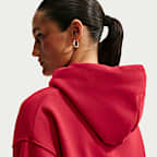 Nike Studio Fleece Medium Weight Women's Oversized Full-Zip Cropped Hoodie