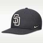 Gorra estructurada de visera cuadrada para hombre Nike Statement Dri-Fit Pro San Diego Padres