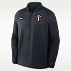 Minnesota Twins Authentic Collection Men's Nike Dri-FIT MLB 1/2-Zip Long-Sleeve Top
