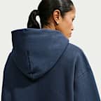 Nike Studio Fleece Medium Weight Women's Oversized Full-Zip Cropped Hoodie