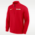Ohio State Coaches Men's Nike Dri-FIT College Long-Sleeve 1/2-Zip Top