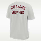 Playera universitaria Nike para hombre Oklahoma Legacy Max90 Pocket 2-Hit