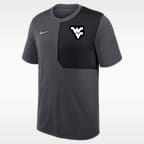 Playera universitaria Nike Dri-FIT para hombre West Virginia Sideline Coach