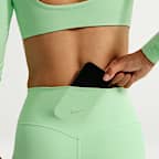 Nike Zenvy Women's High-Waisted Full-Length Leggings with No Front Seam