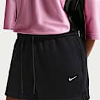 Calções de cintura normal de lã cardada de peso médio Nike Studio para mulher
